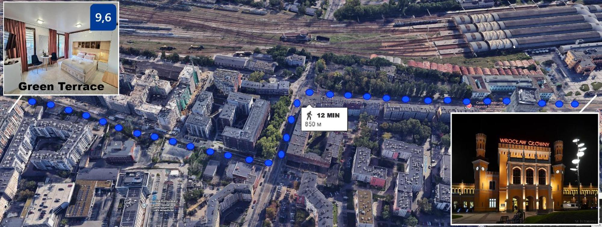 Green Terrace Centrum Apartment - Cozy Terrace, Free Parking, Netflix - Rail Station 850M - Wroclaw — Zdjęcia 2